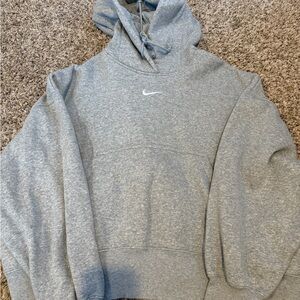 Nike Heather Gray Pullover Hoodie